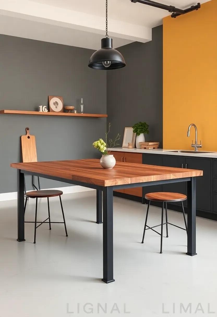 Exploring Color Palettes: ⁣How Industrial Tables Enhance ⁤Kitchen⁤ Decor