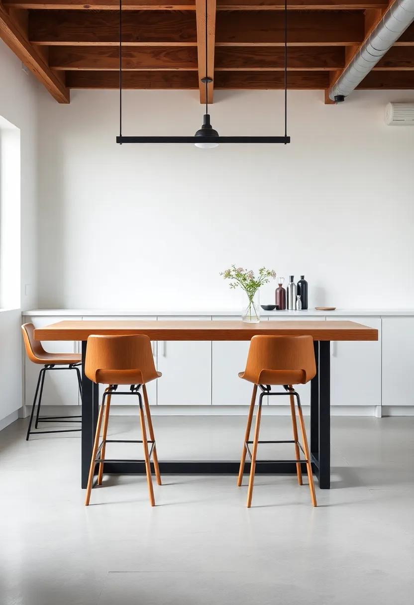 Pairing Industrial Tables with Chic Bar ⁤Stools for a Modern ⁤Look