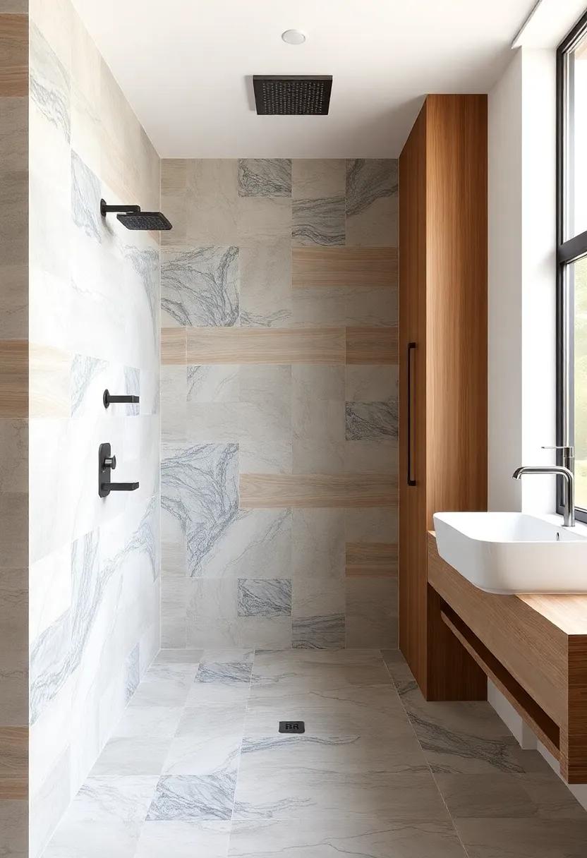 incorporating Nature: Greenery and Wood Elements in shower Design