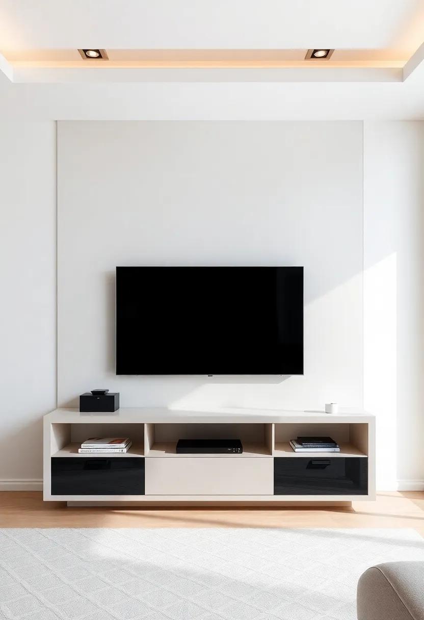 Transforming Your Living‍ Room With Sleek Minimalist ⁣TV​ Wall Designs And Modern Media Consoles