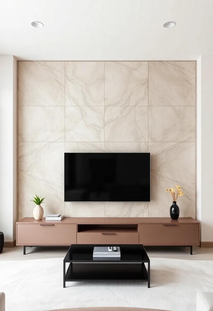 using a Statement ‍Wall as ‌a Canvas ‌for Creative TV Wall Designs That Transform ⁣Your Living Room