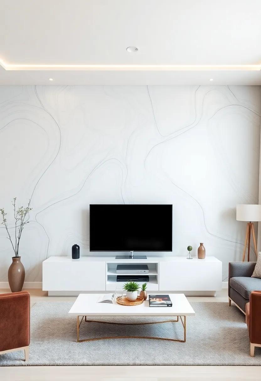 Innovative Use of Wallpaper and Murals ​to Create a Unique TV Wall ⁢That Stands Out