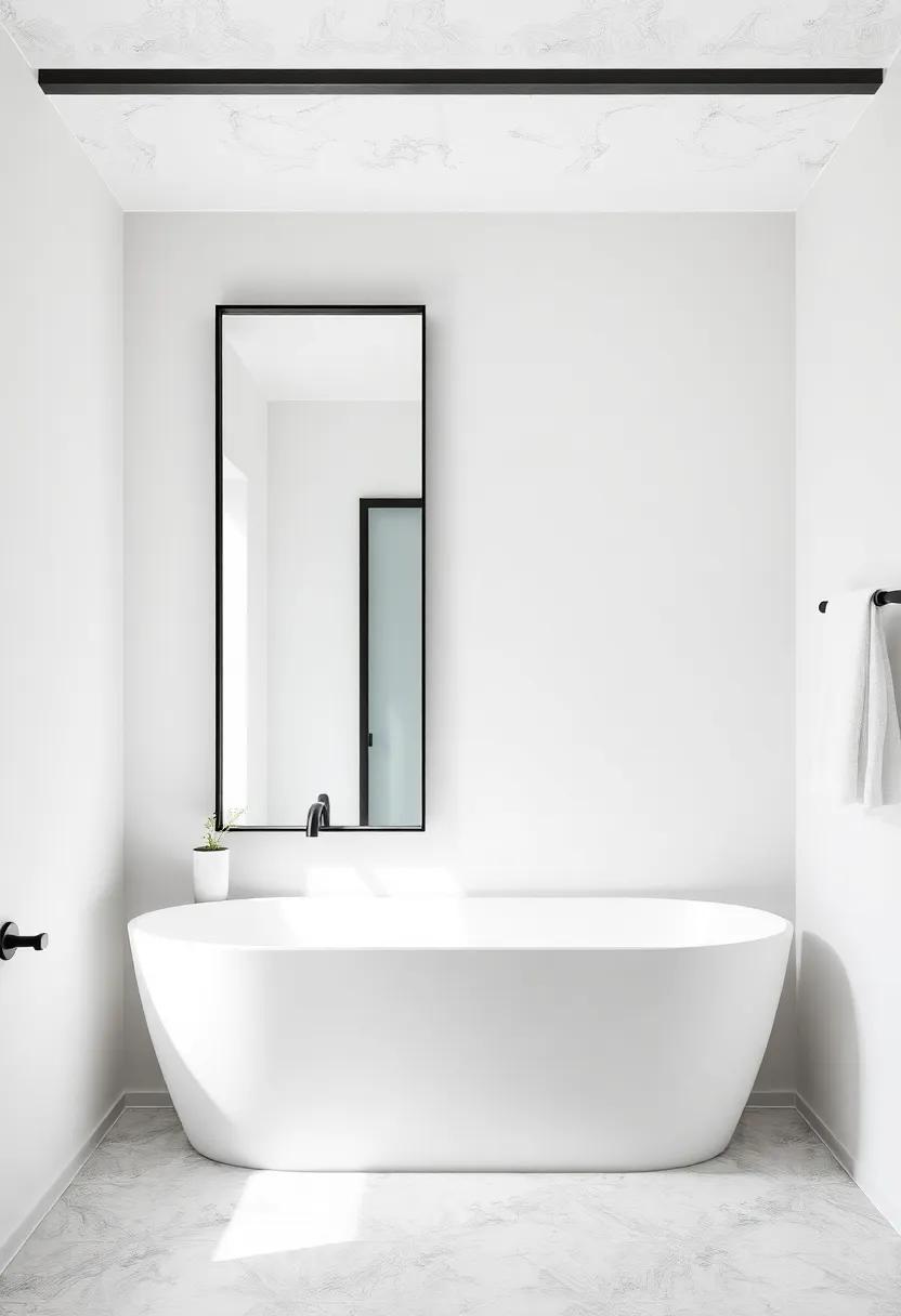 Creative Use‍ of Mirrors to enhance Space in Minimalist Bathrooms