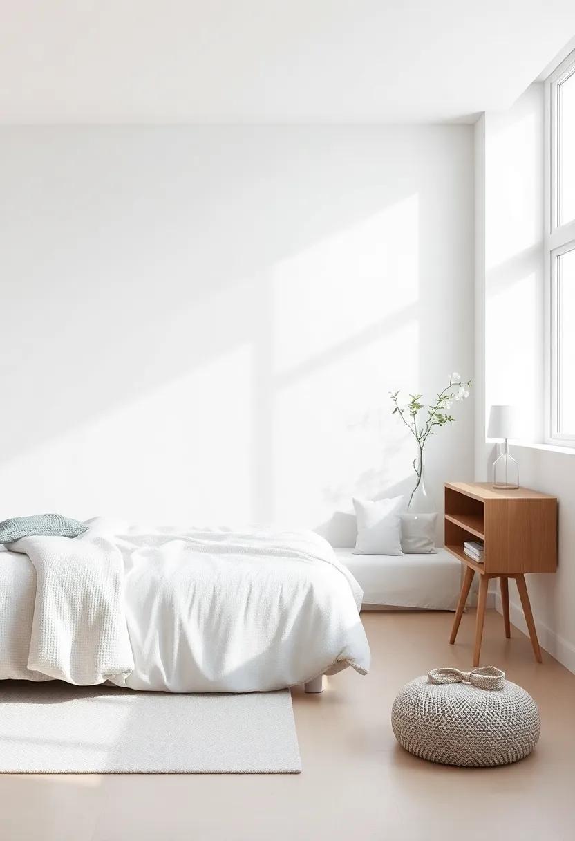 Exploring Minimalism: ⁣Crisp White⁣ Walls for a Tranquil Environment