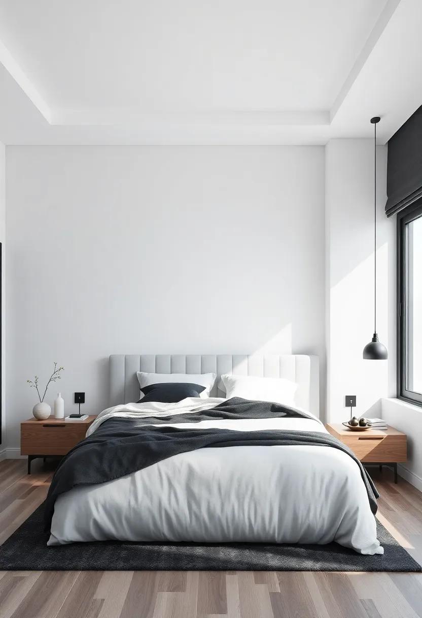 The modern Monochrome:‍ A Harmonious palette for Contemporary ‍Bedrooms