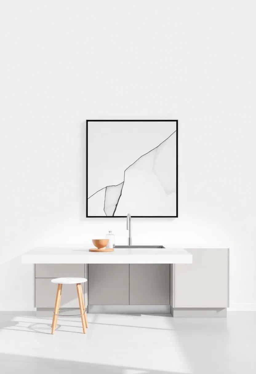 Elevate Your Kitchen Aesthetic with Sleek ​Geometric Art ‌Pieces