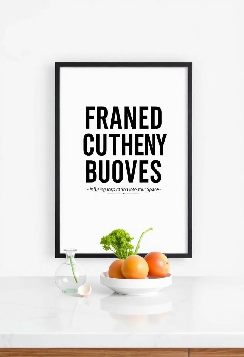 Framed Culinary Quotes: Infusing⁢ Inspiration into Your​ Space