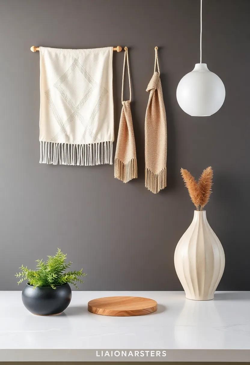 Incorporating Textiles: Fabric‌ Wall Hangings⁣ for Soft Touch