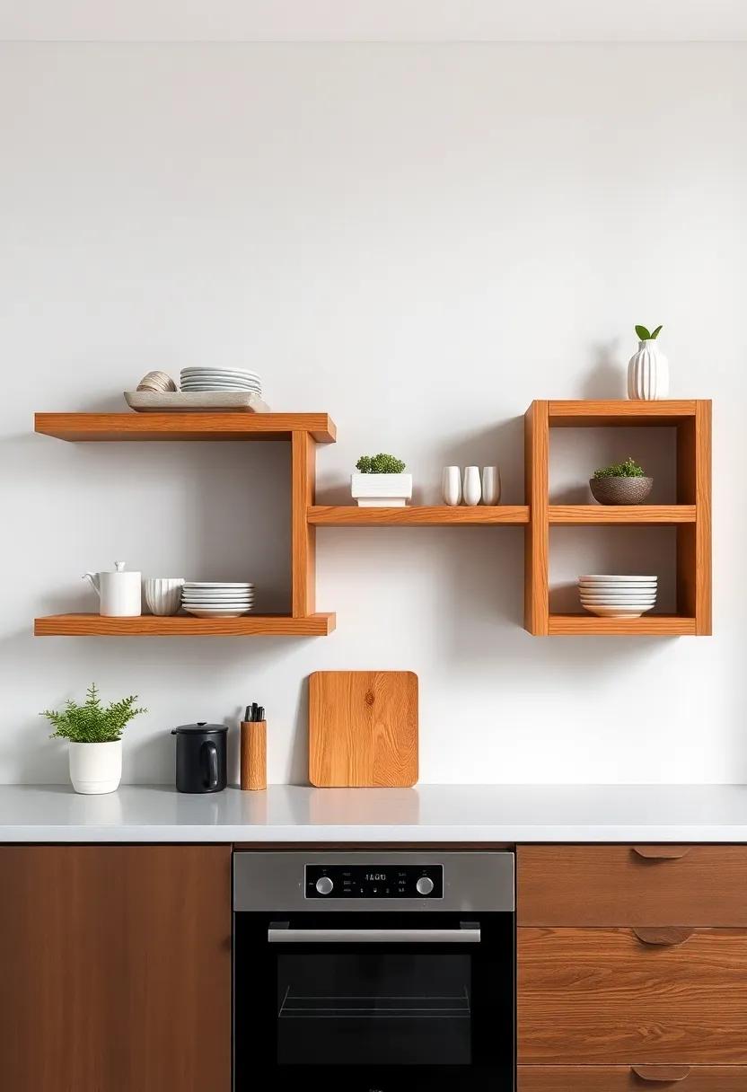 Repurposed Wooden ‍Shelves⁣ as ​Both Storage and Art