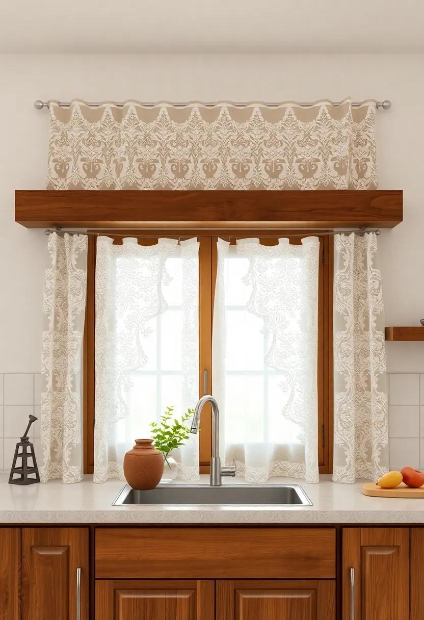 Delicate Lace Curtains ‍That Evoke Cozy Nostalgia in Kitchen Decor