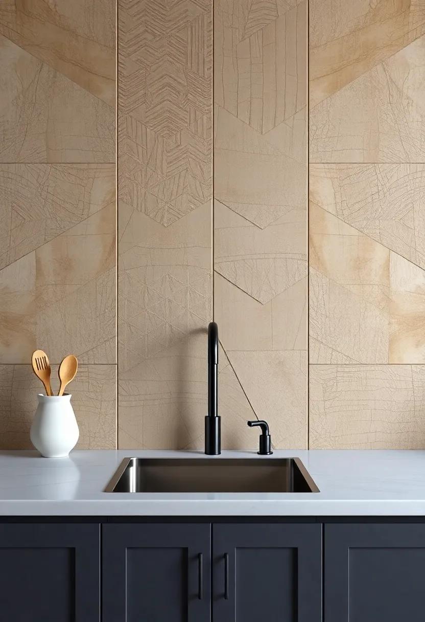 Textured Wall ​Panels That Create Depth and Visual Interest in Your Kitchen