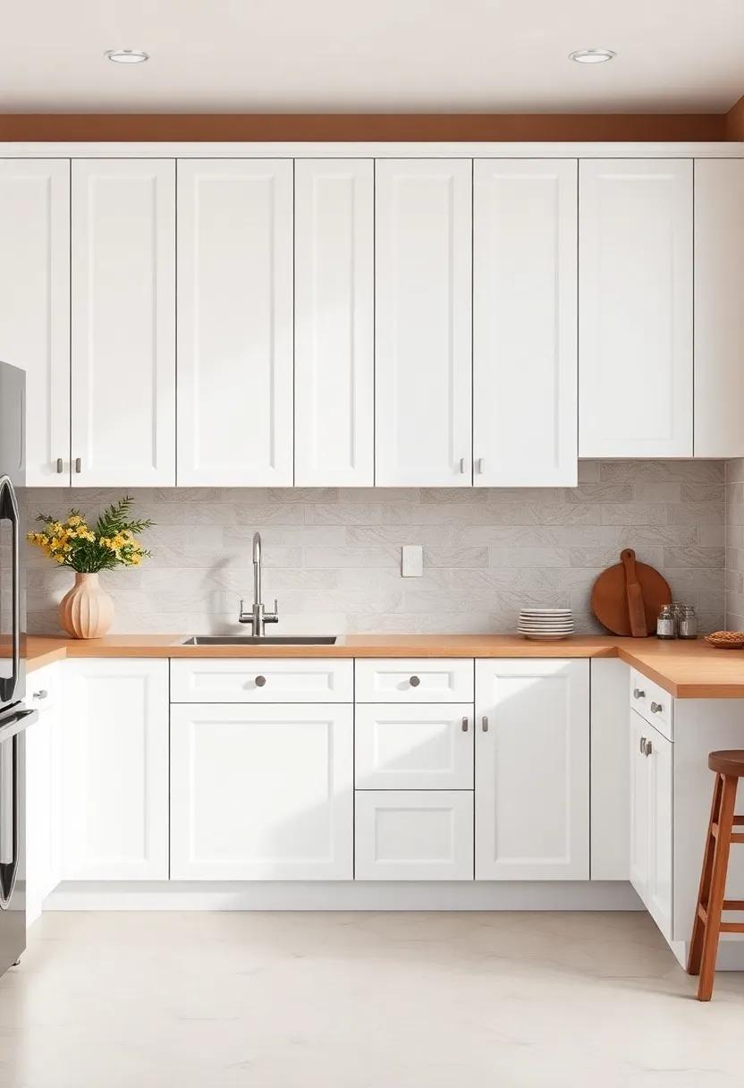 The Aesthetic Appeal ⁢of White Cabinets Against Warm Tones