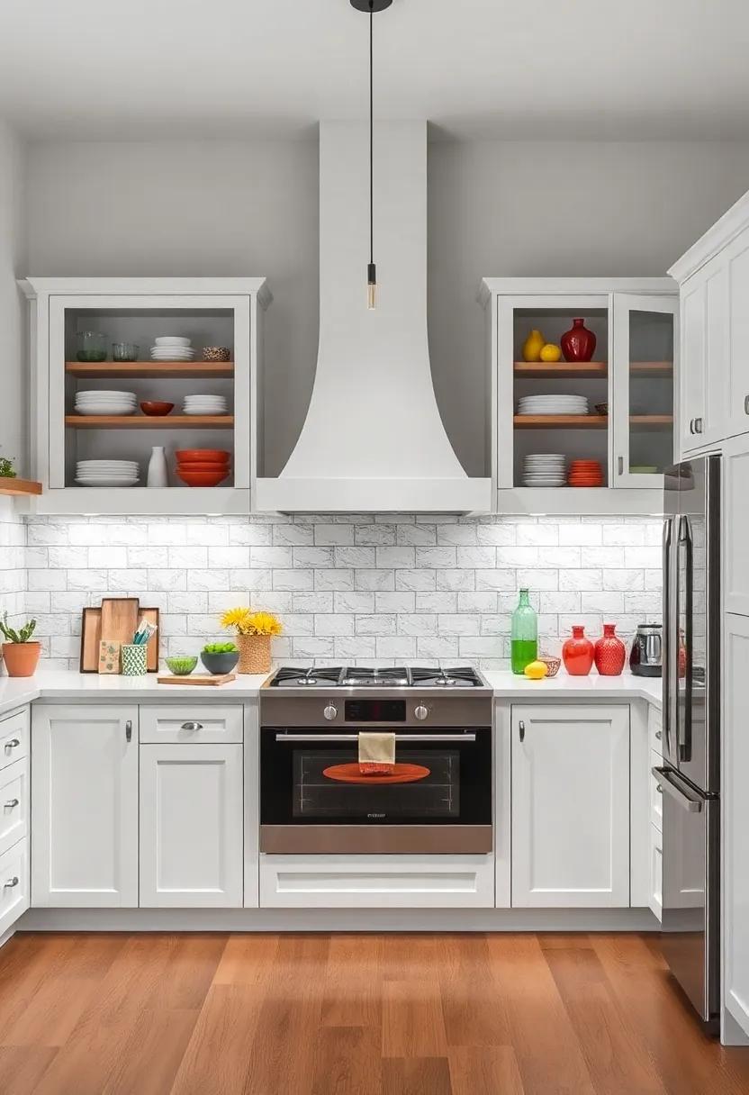 imagining Bold Accents: How ⁣Colorful Accessories Pair with White ​Cabinets