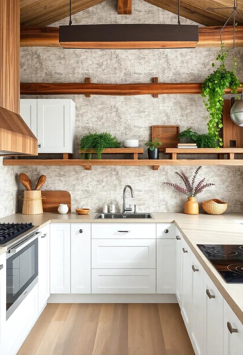 Integrating Natural Elements‌ in Kitchen‌ Designs with White Cabinets