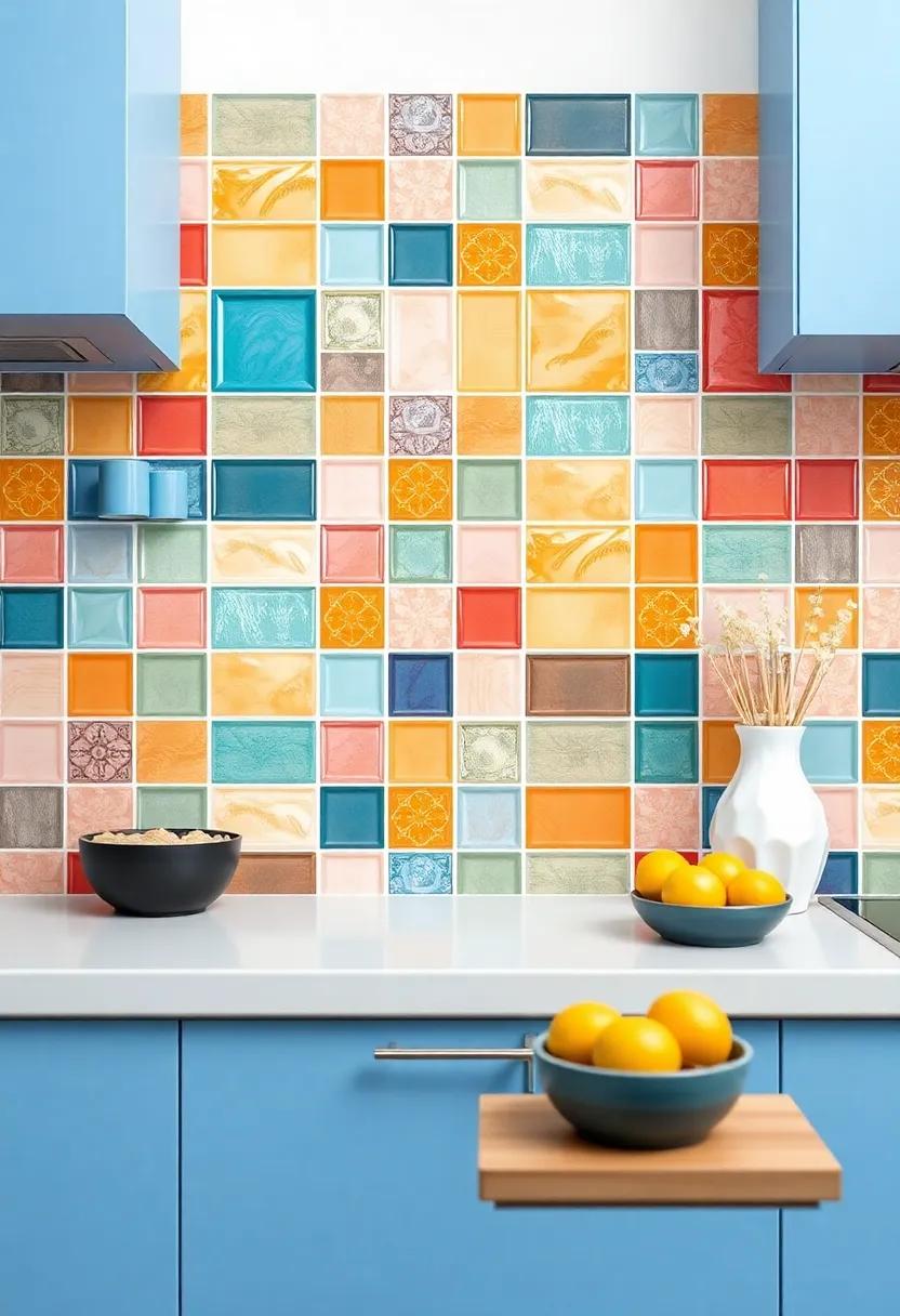 Colorful Glass Tiles ⁣to ‍Brighten ​Up ⁣Any ⁤Small Kitchen⁣ Aesthetic