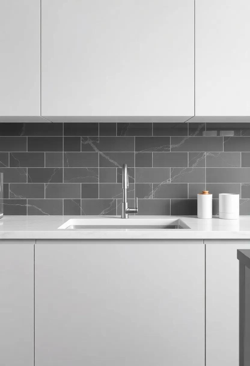 Monochromatic⁢ Magic: Creating ‌Depth with a Two-Tone Backsplash