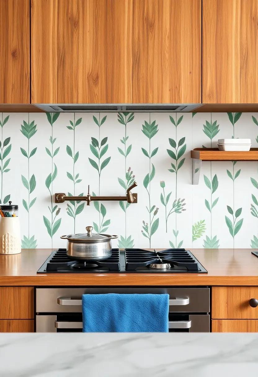 Playful Patterns: Using ⁤Wallpaper to Create a Unique⁤ Backsplash