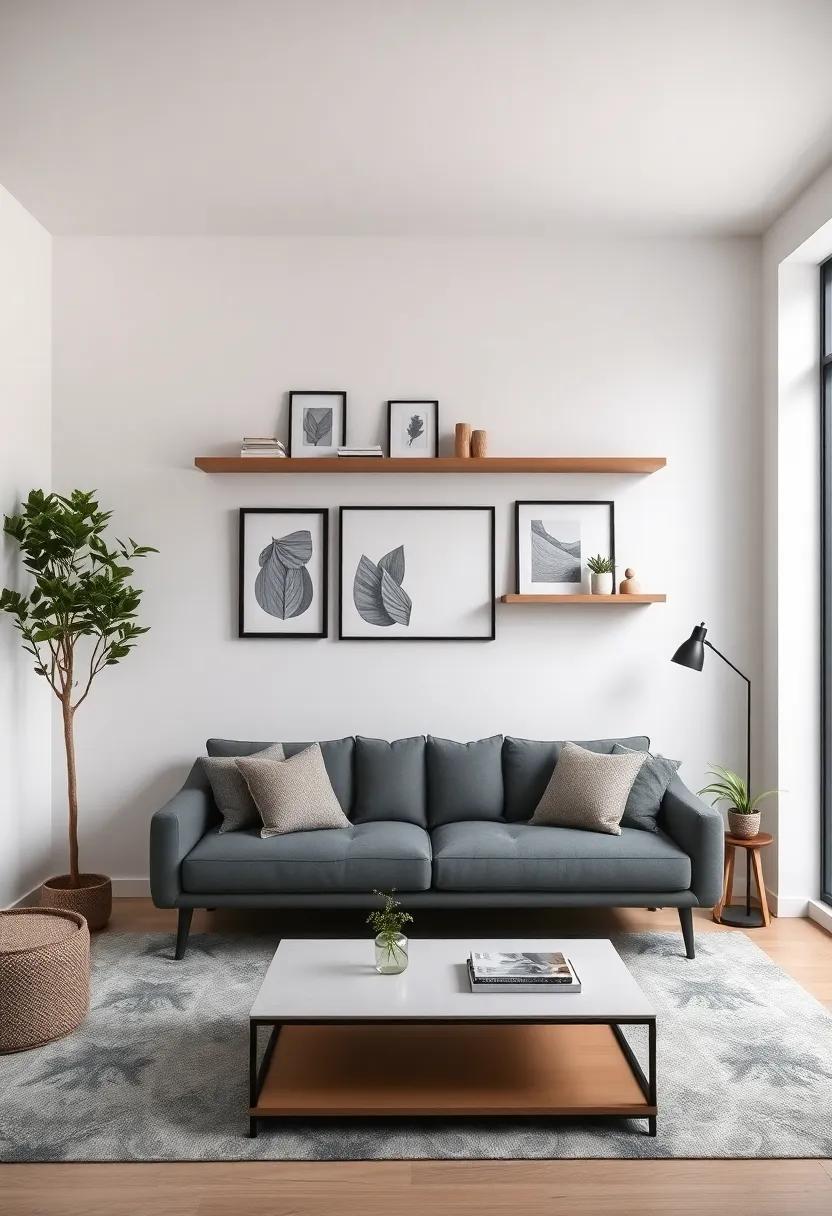 Create a ‌Gallery Wall with Floating Shelves as⁣ a ⁤Focal‍ Point