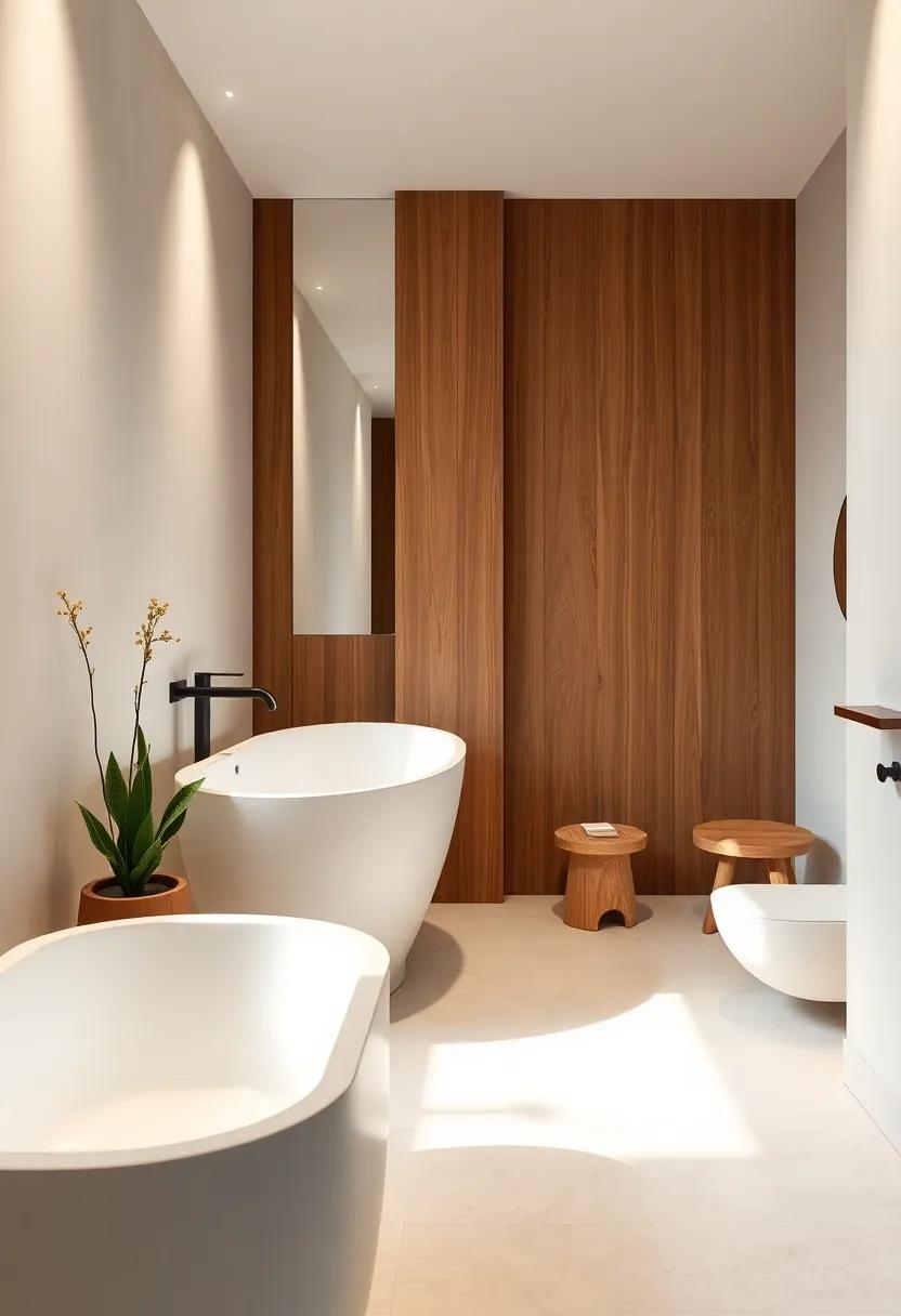 Incorporating Wooden Fixtures for a Warm Zen Ambiance