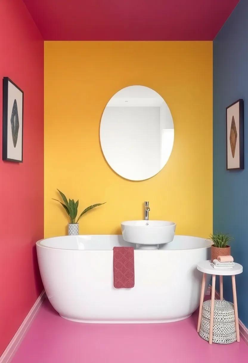 Transform Your Space: Embracing Eclecticism with Vibrant Bathroom Walls