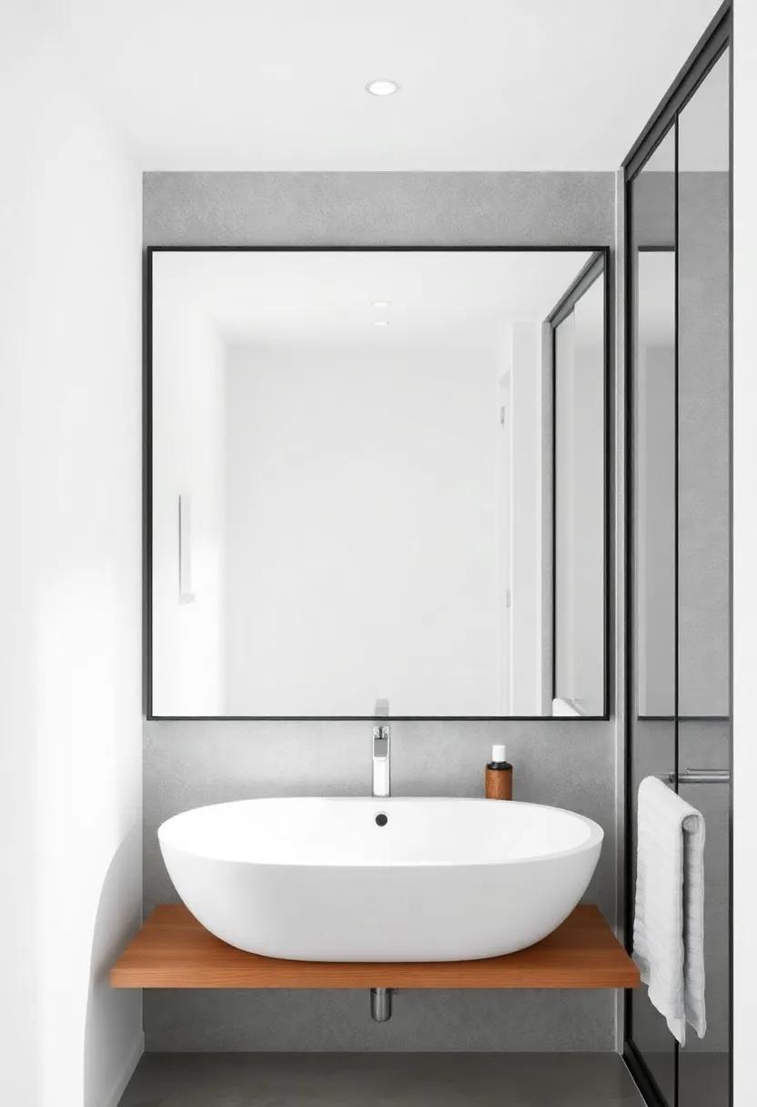 minimalist Marvels:‌ Choosing Simple Mirrors ⁣to Enhance Modern Bathroom Aesthetics