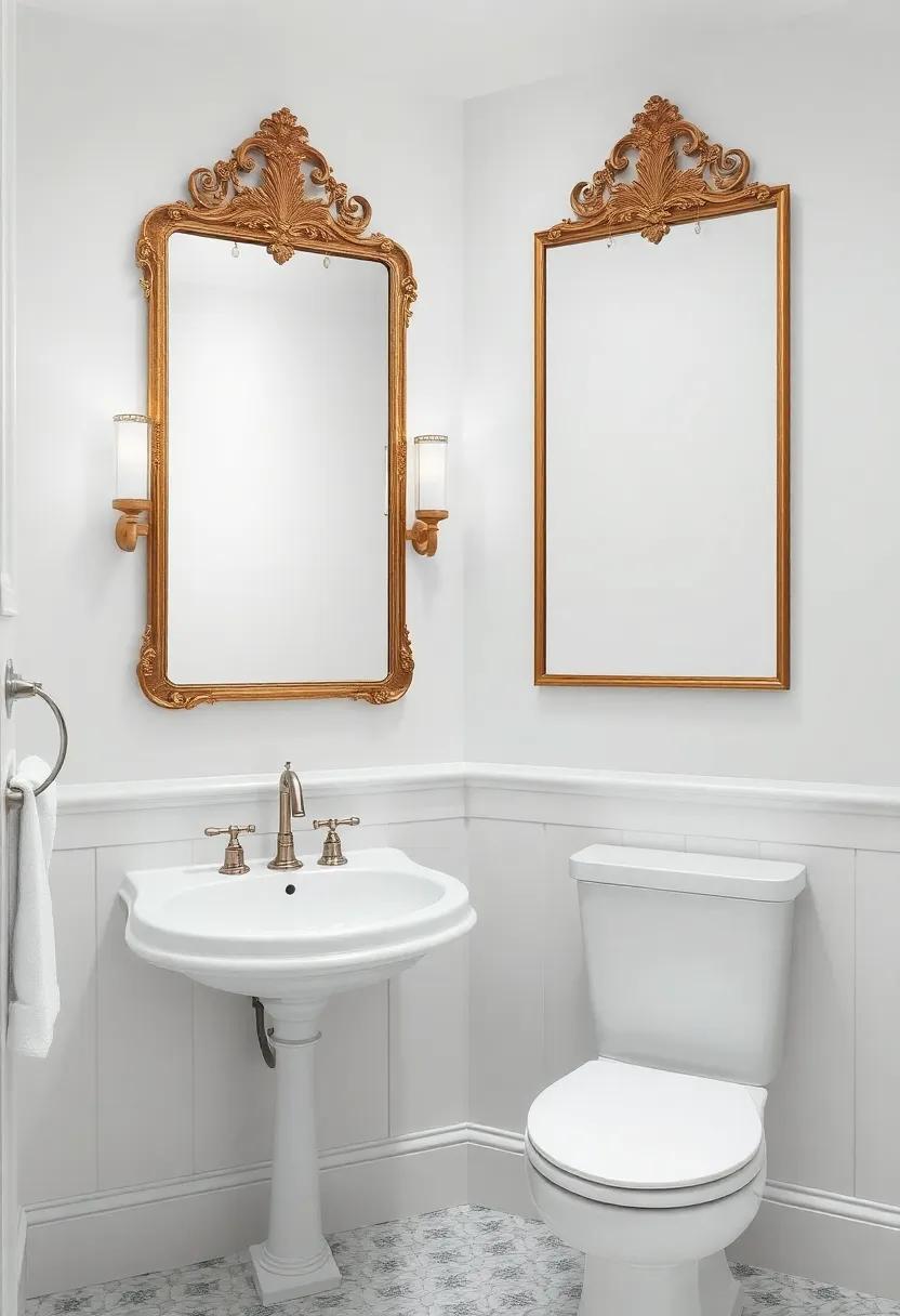 Vintage Charm: Embracing ‍Antique Mirrors⁣ for Classic Bathroom Design