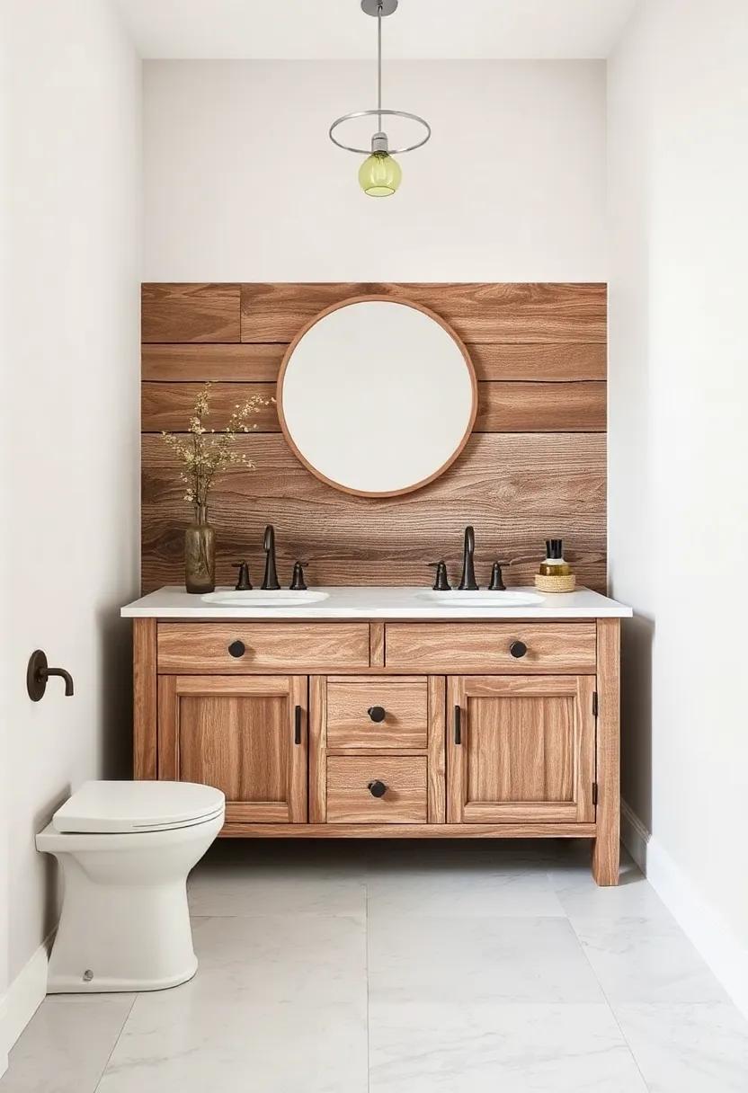 Embrace ‍Rustic Charm: Vintage Bathroom vanities ⁣Infused with Natural Elements