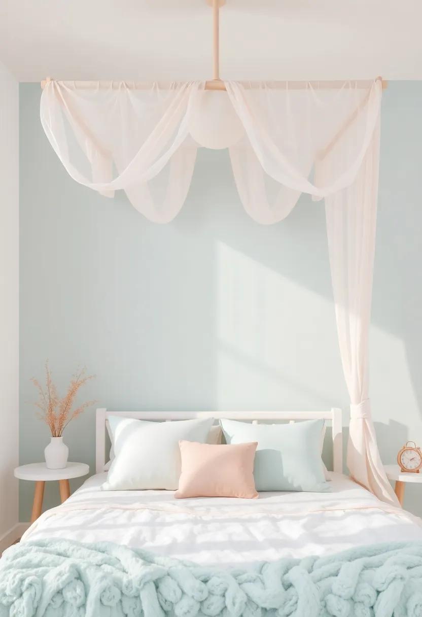 Crafting‌ a Dreamy Canopy ‍with Soft Fabrics and Pastel Colors