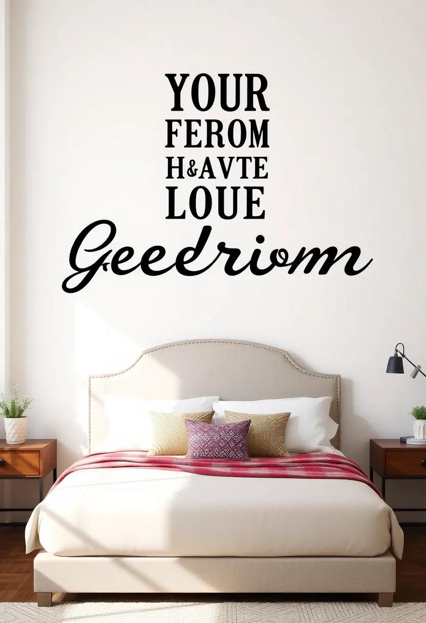 Infuse Your Bedroom ⁢With Vintage Charm Through Classic Typography Wall Art