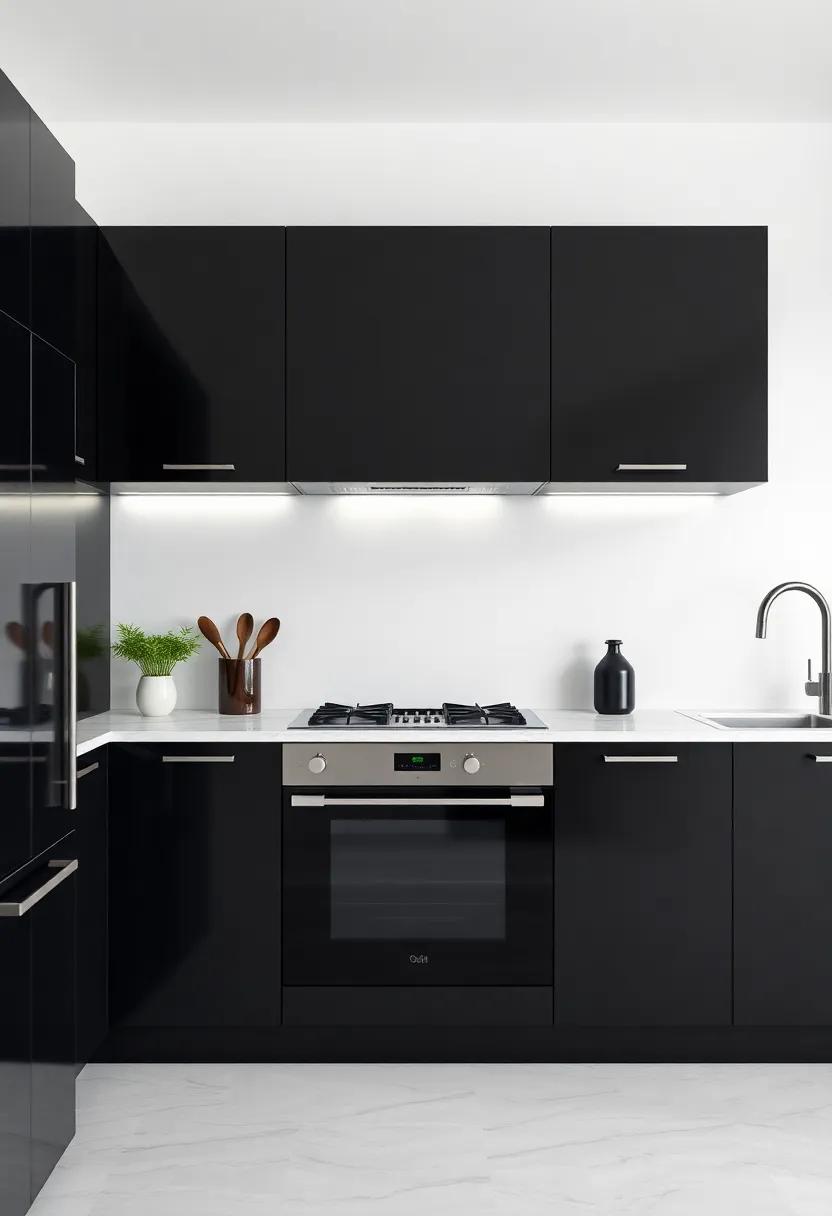 Embrace the Elegance of Black Cabinets⁢ in Modern‍ Kitchen ⁤Design