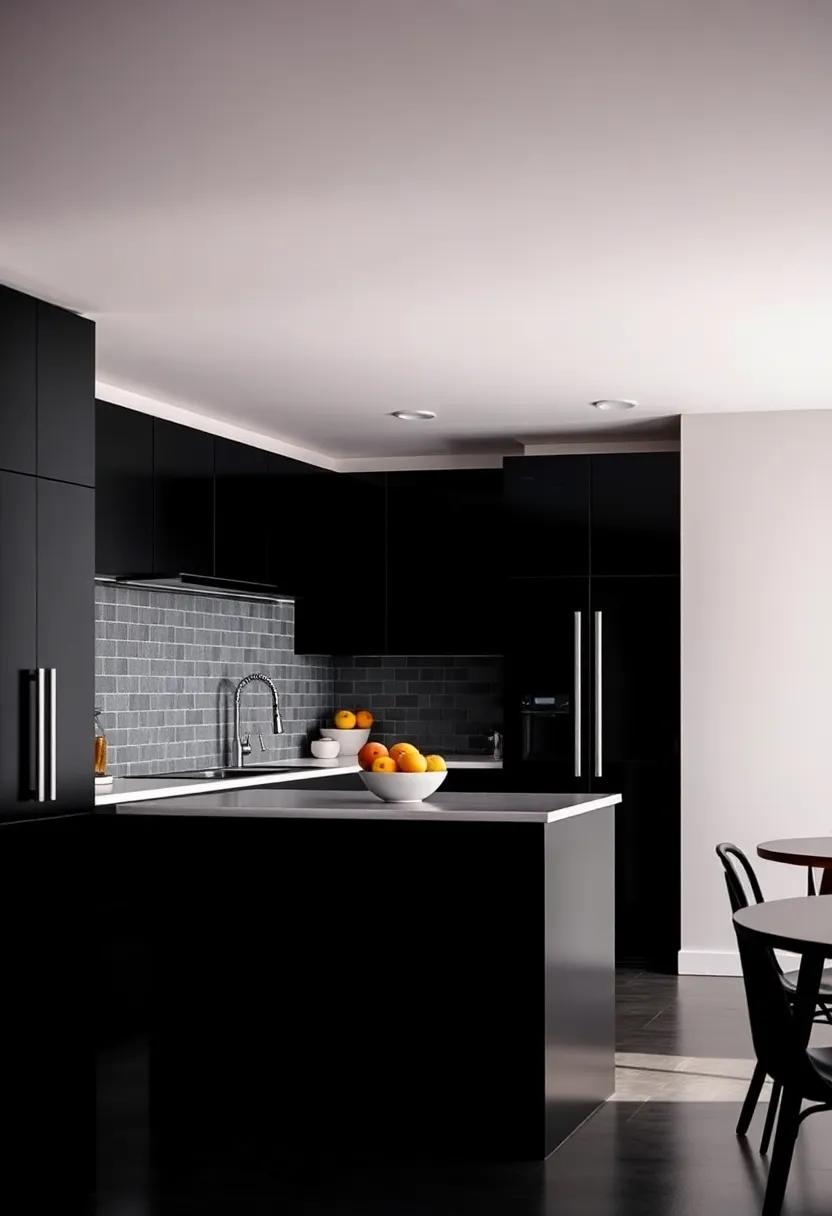 Pairing Black Cabinets with Bright Colors for ‌Vibrant ⁢Contrast