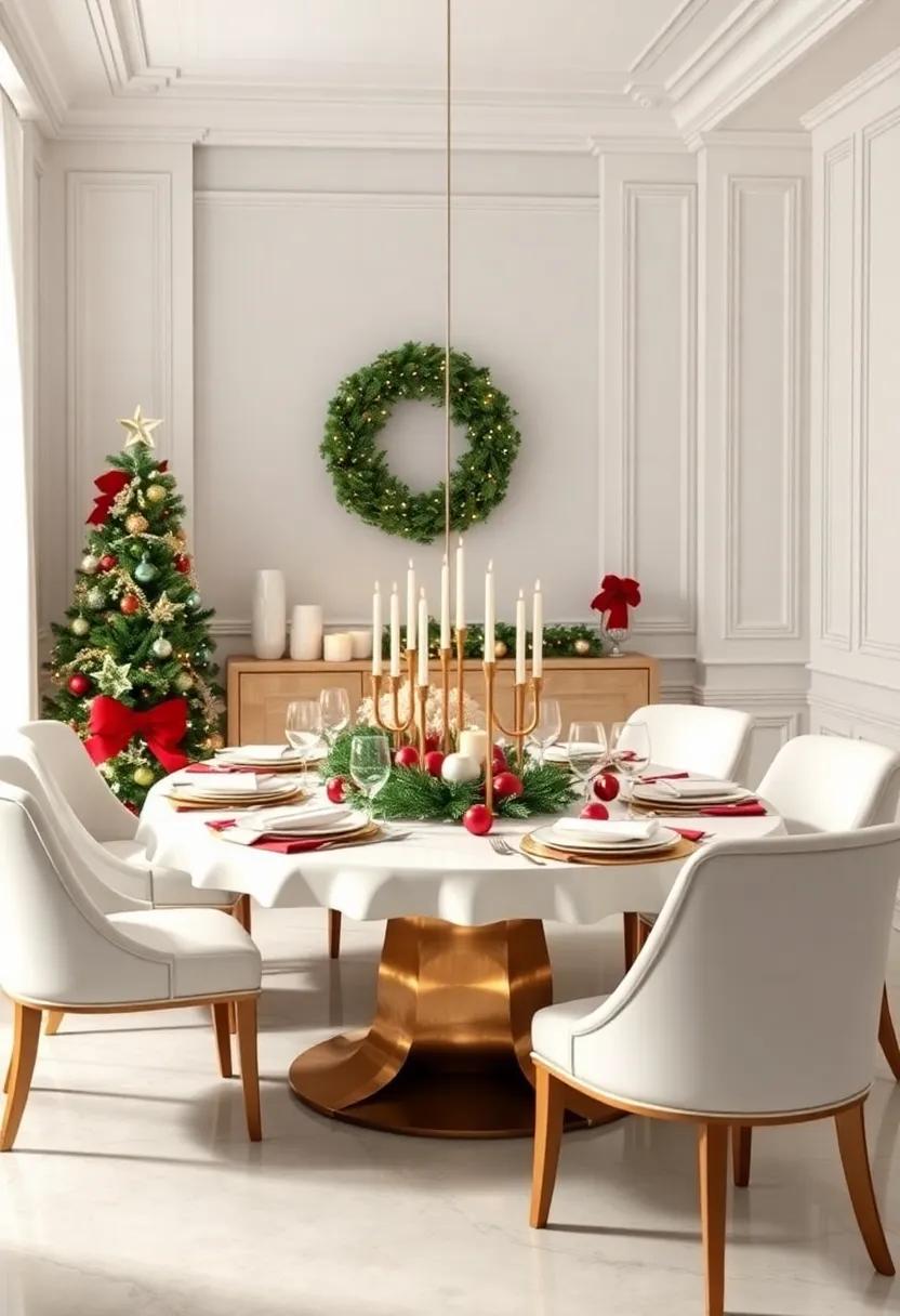 Elegant Dining tables Set For A Magical Christmas Feast