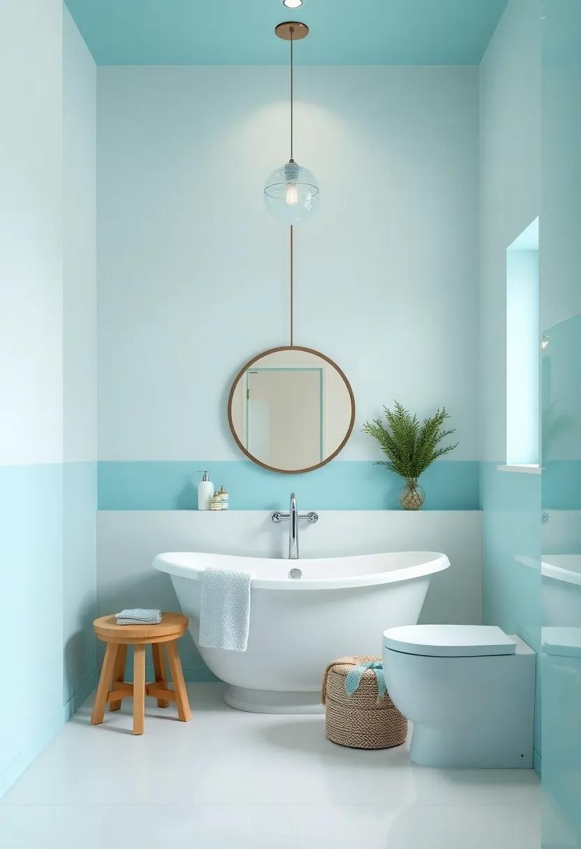 Bringing Serenity to Your Bathroom:⁣ Turquoise Meditation Spaces