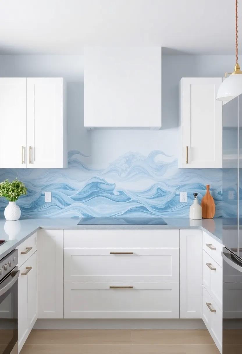 Balmy Blue⁣ Tones that Evoke ‍Ocean Waves in Your Kitchen