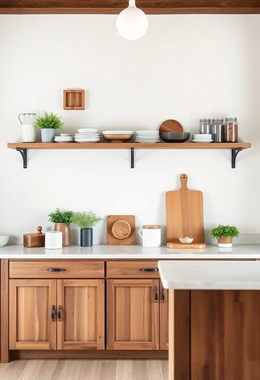 The Beauty of Open ‍Shelving: Showcasing ​Rustic Kitchenware and Decor