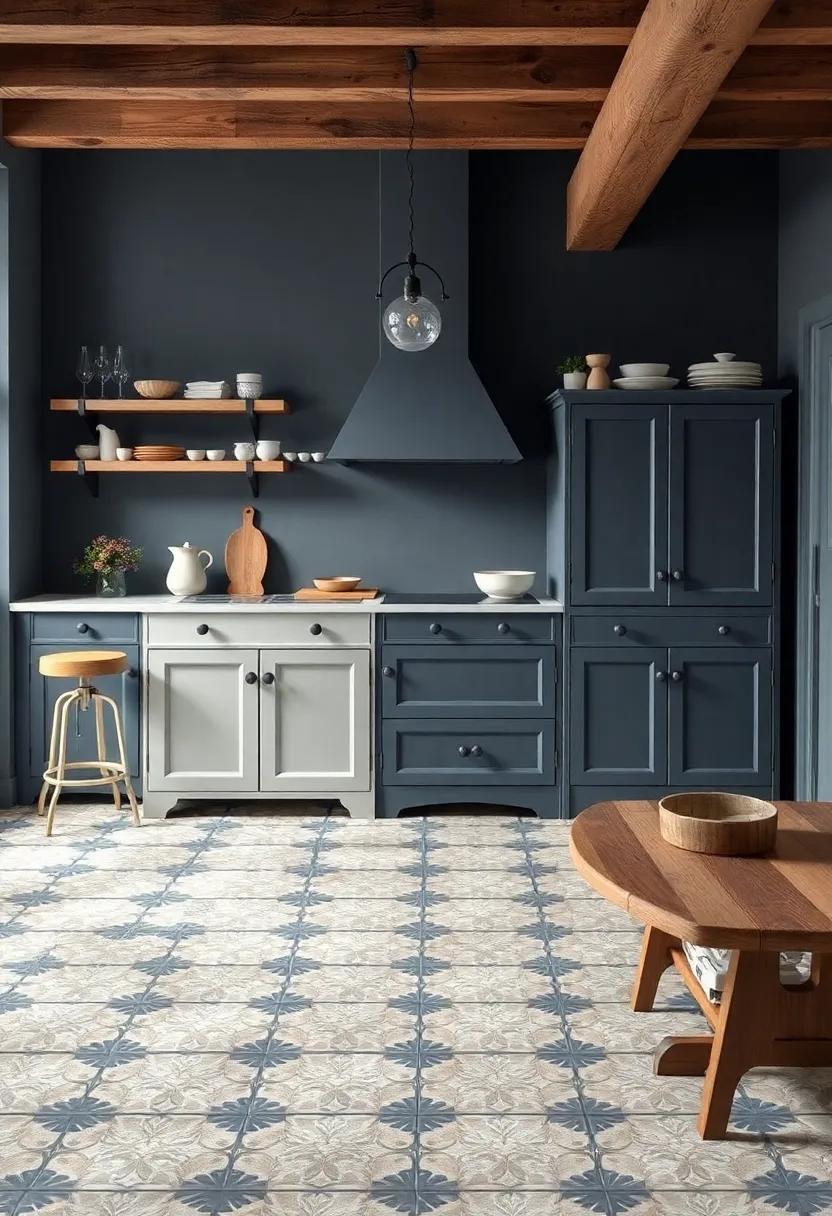 Vintage Floor Tiles: Adding ​Unique Character to Cottage⁣ Farmhouse Kitchens