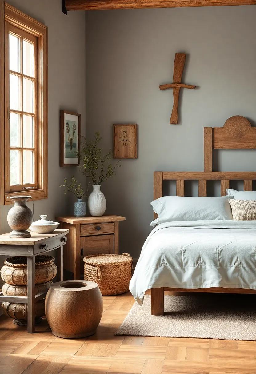 Reviving Rustic ​Charm ‌with Handcrafted Wood Accents