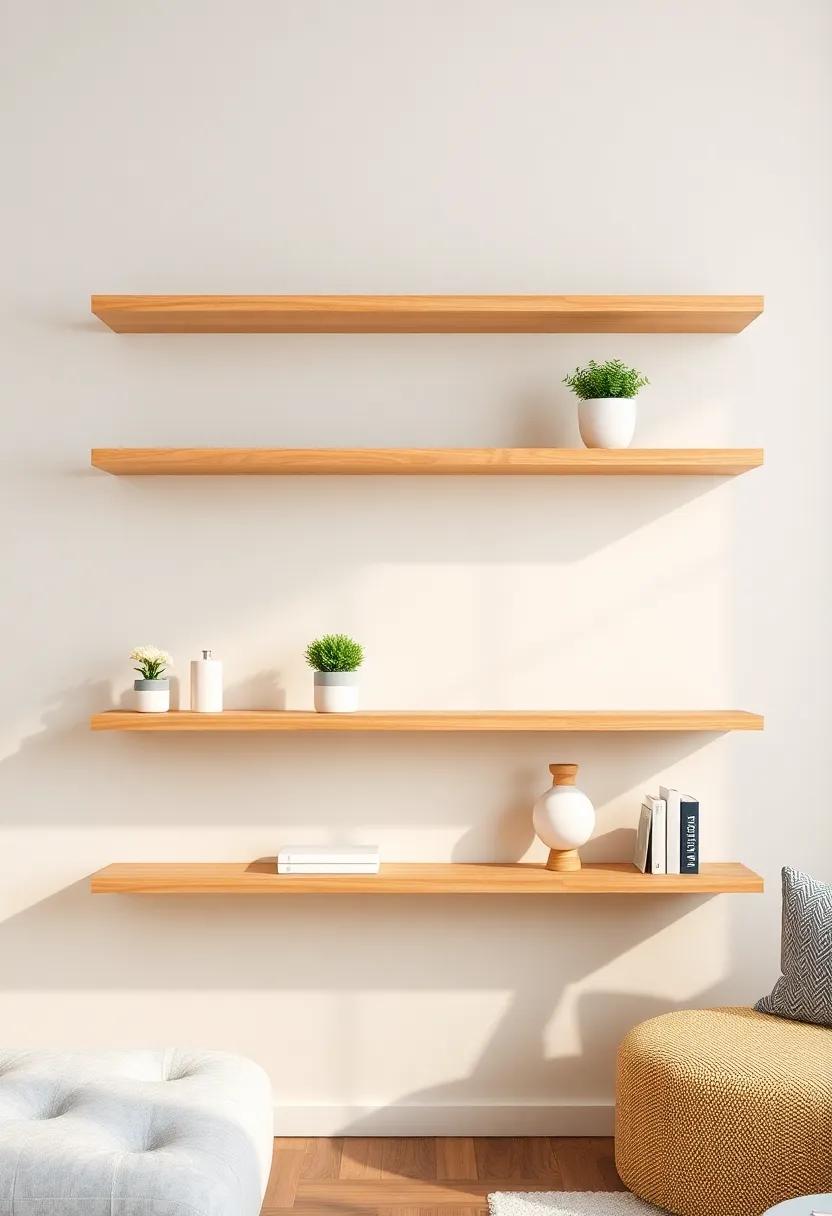 Maximizing Space Efficiency: Clever Arrangements for Floating Shelves