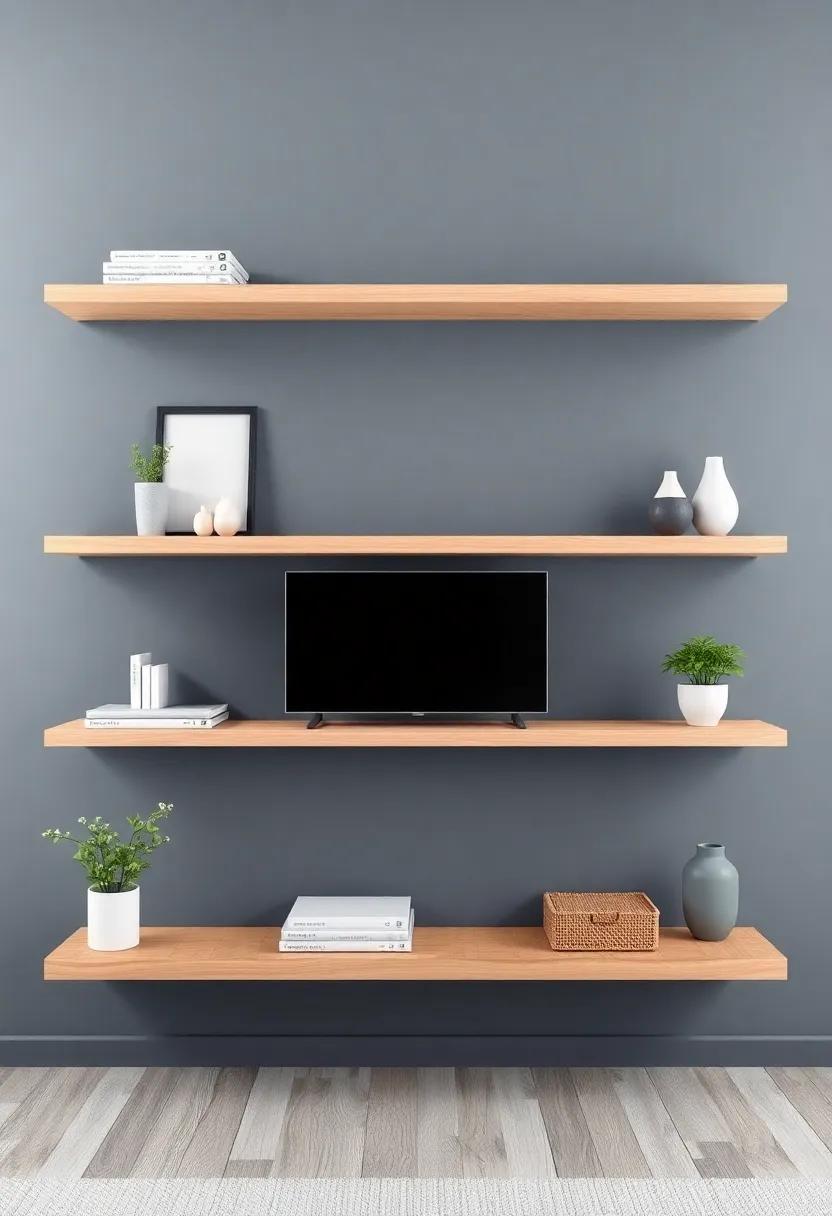 Blending ​Functionality ​and Style with ⁤Multi-Purpose Floating Shelves