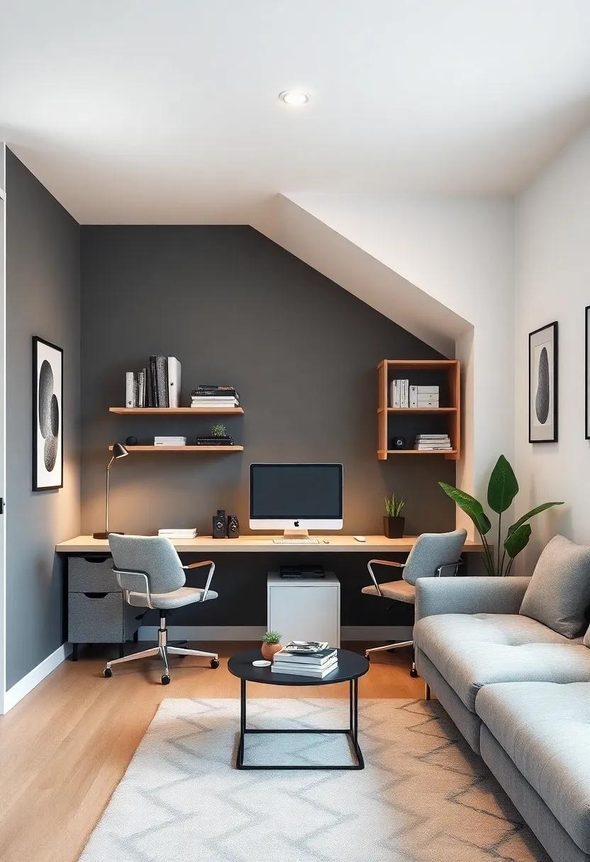 Stylish Mini-Offices: Functional Workstations for Small Areas