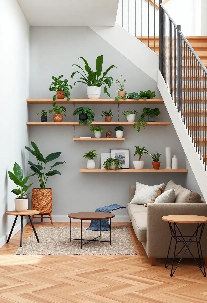 Incorporating Greenery: plant Shelves for Fresh Vibes