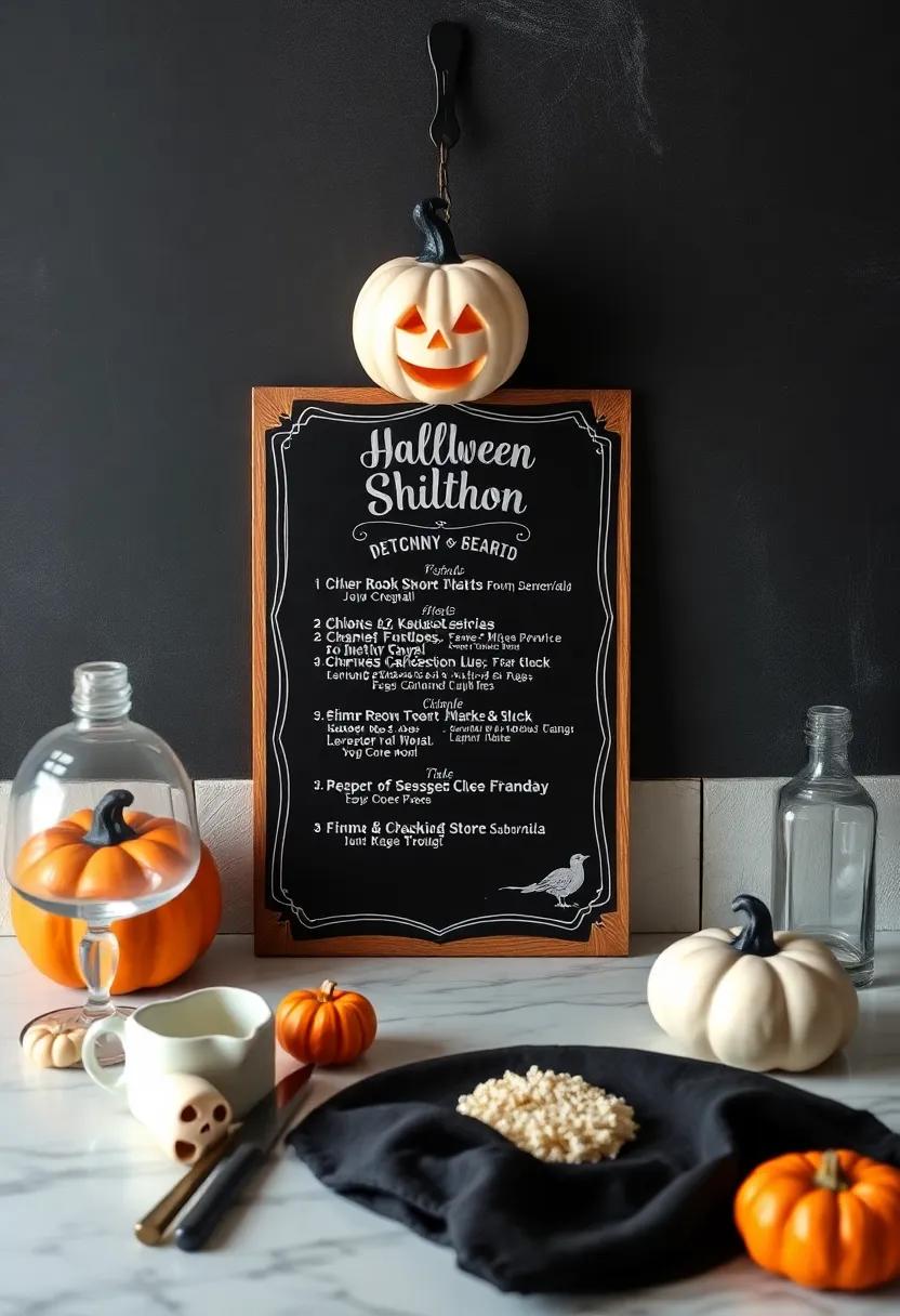 Chilling Chalkboard Menus to ⁤Delight Guests with a ‍Spooky Surprise