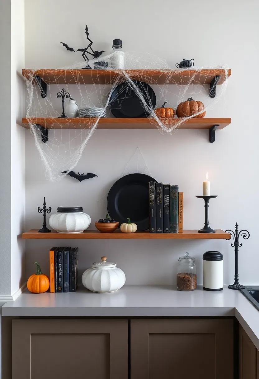 Cobweb-Laden Shelves: A Haunted ‍Display for⁣ Cookbooks and More