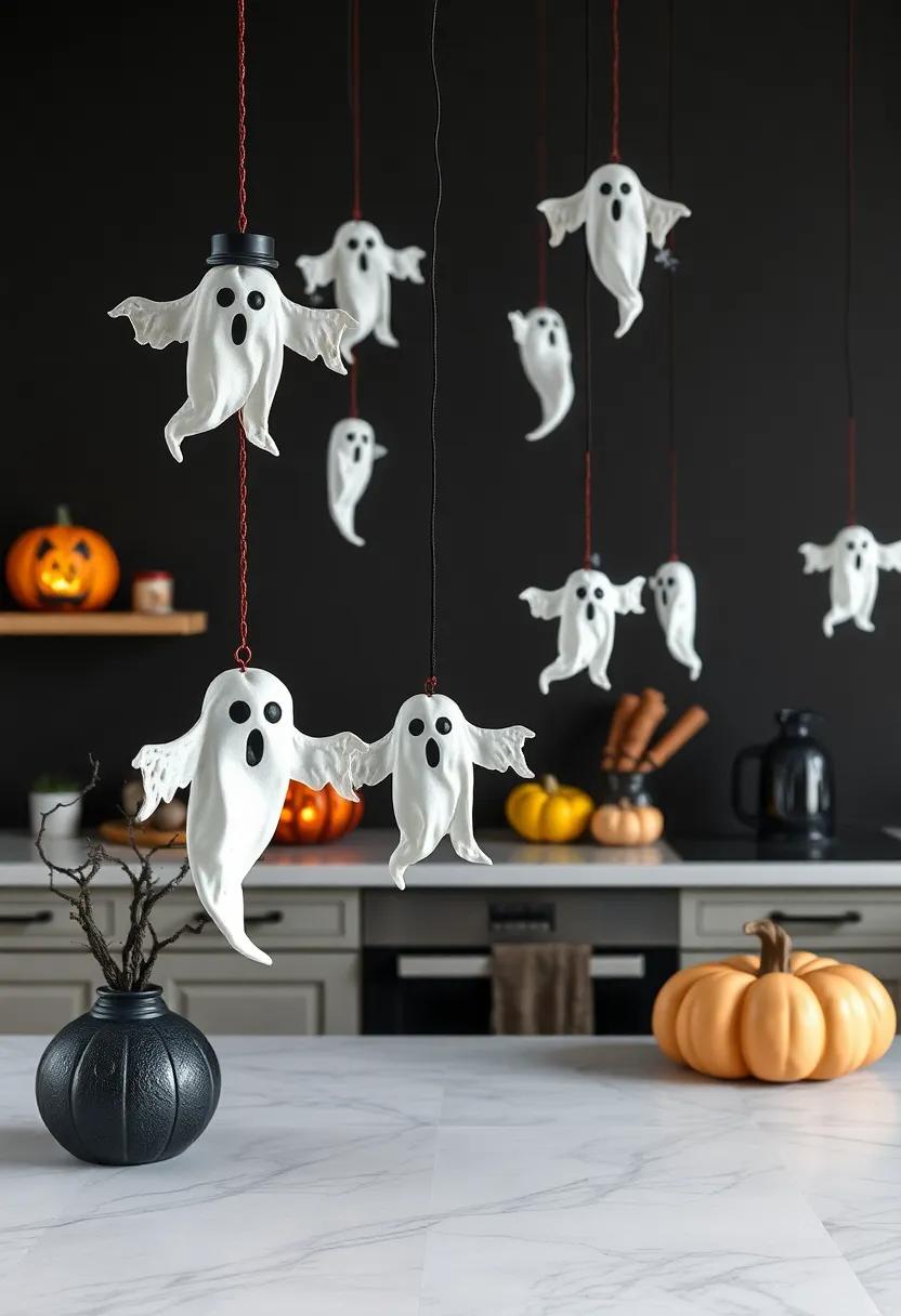 Ghostly Hanging Decorations for a Bewitching Culinary⁢ Experience