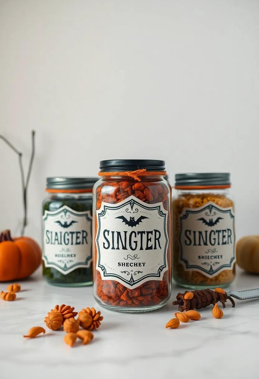 Sinister Spice Jars with​ Fitting Labels for a Thematic Twist