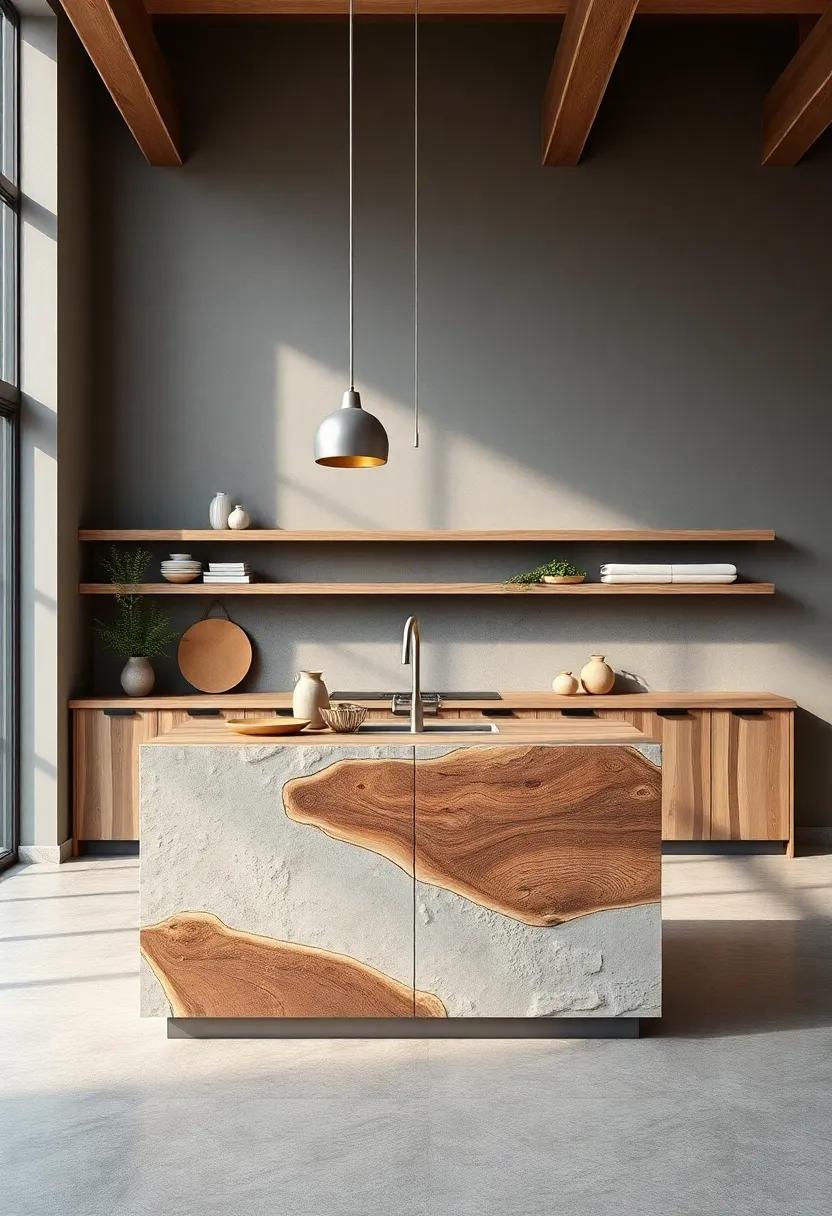 Natural Materials: Embracing ⁢Wood and ‍Stone for Rustic Kitchen Island Elegance