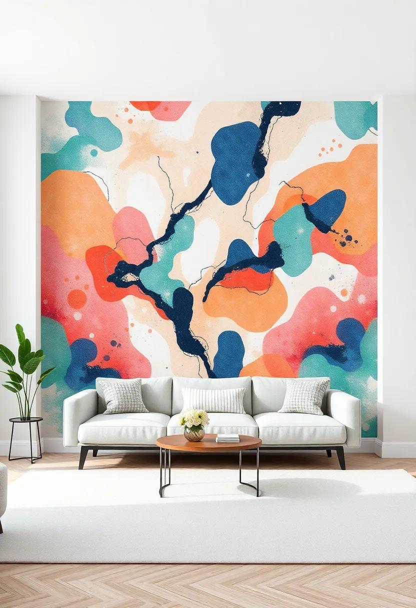 Transforming Your Living ⁤Room: Embrace​ the Vibrant World of Abstract wallpaper ⁤Designs