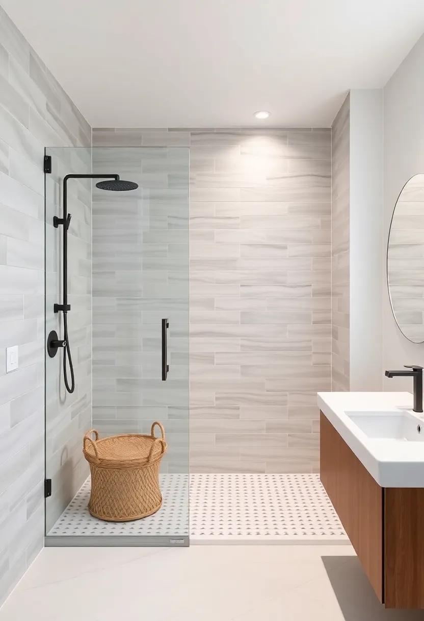 Open​ Shower Designs: Merging Modern Comfort⁣ with Farmhouse ⁣Traditions