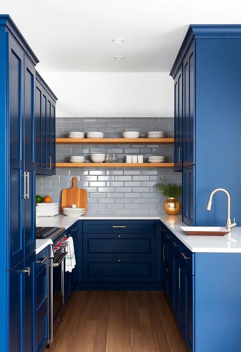 Crafting‌ a Timeless Look: Classic Designs ‌with Navy Blue Cabinets