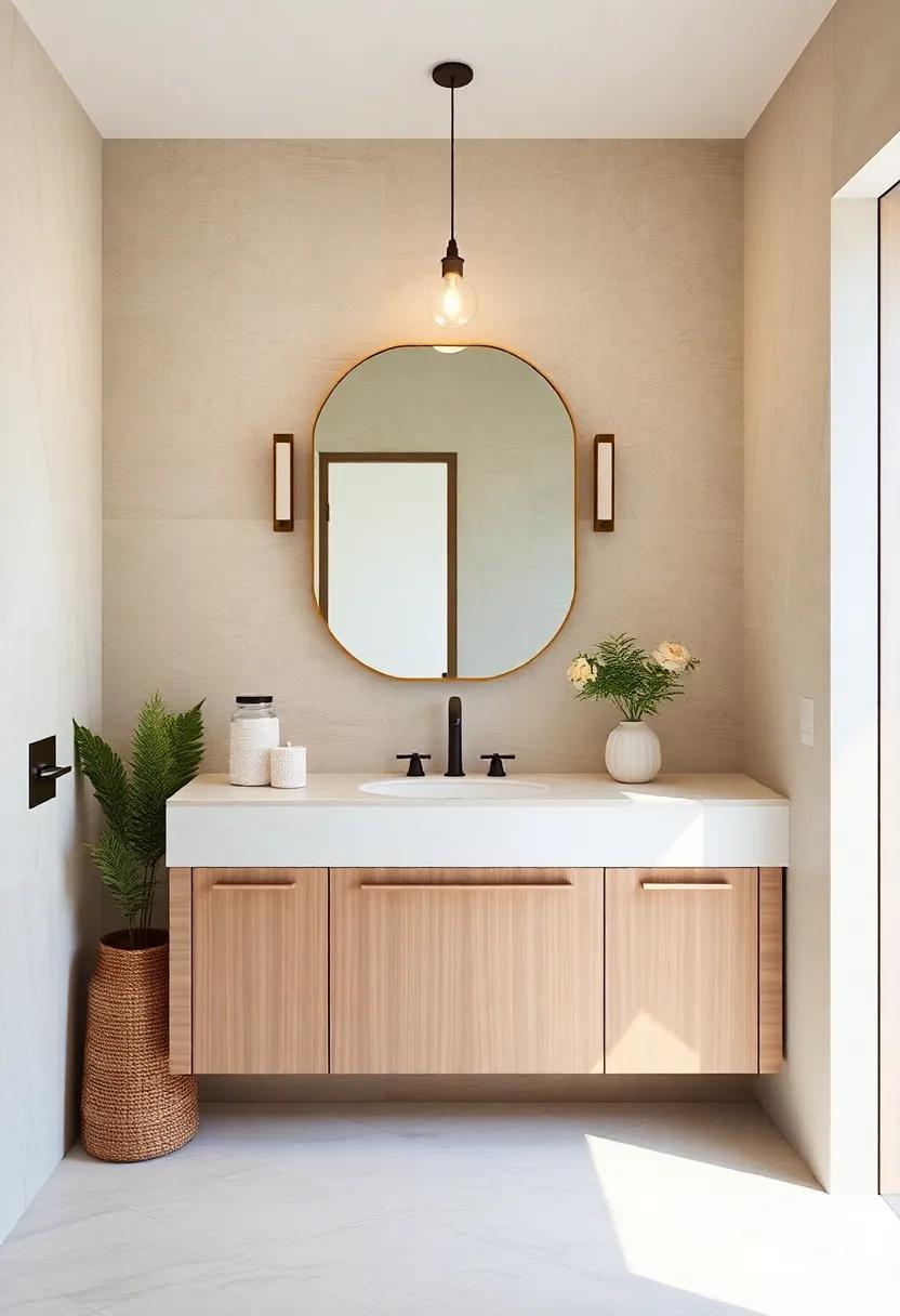 Natural Materials: Infusing Warmth and Texture Into Modern Powder Room Designs